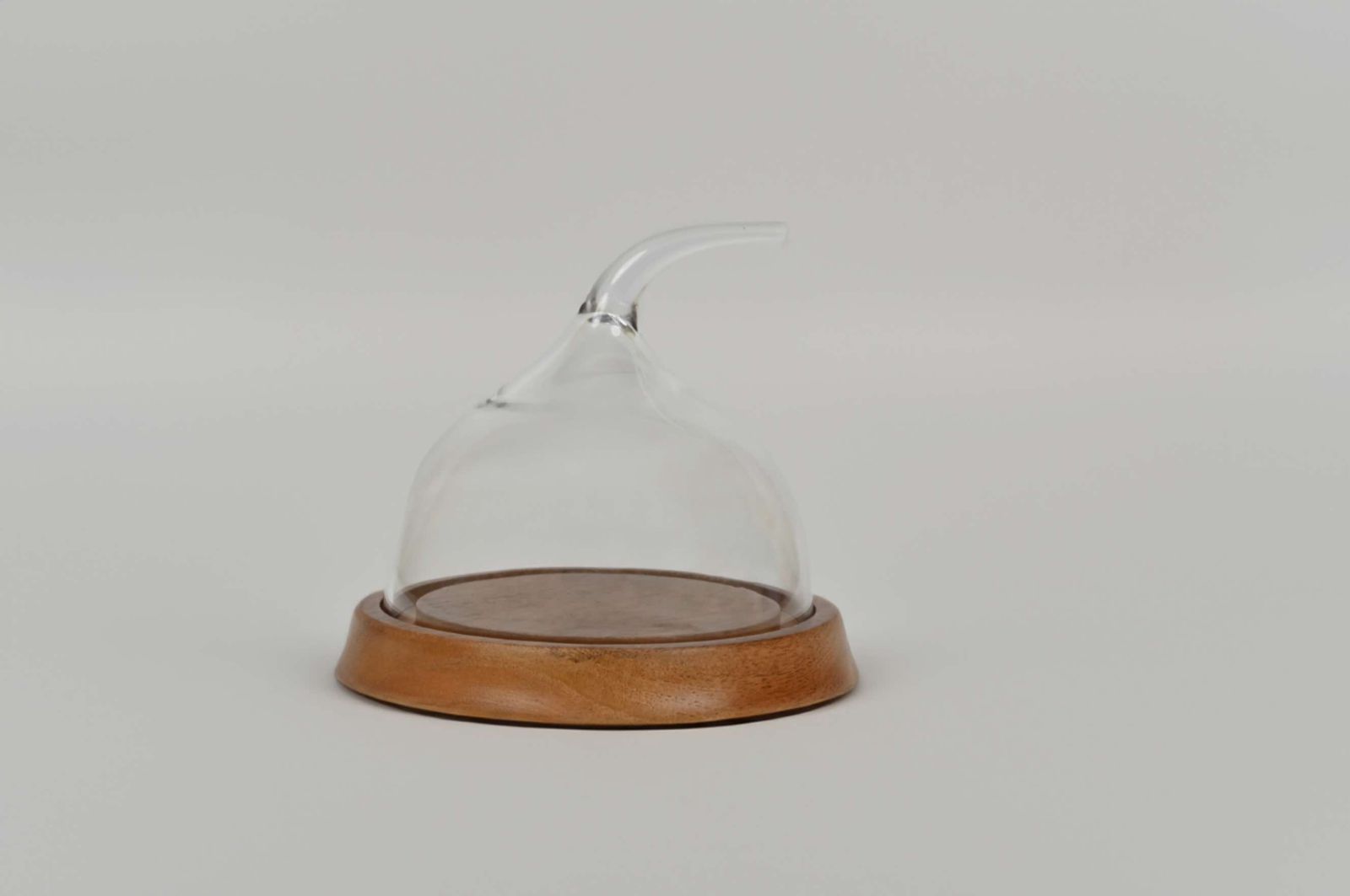 Earthy Cake Stands Round Tray - 6 inches (Without Dome), Mango Wood Mini Presentation Server, 16x16x4cm