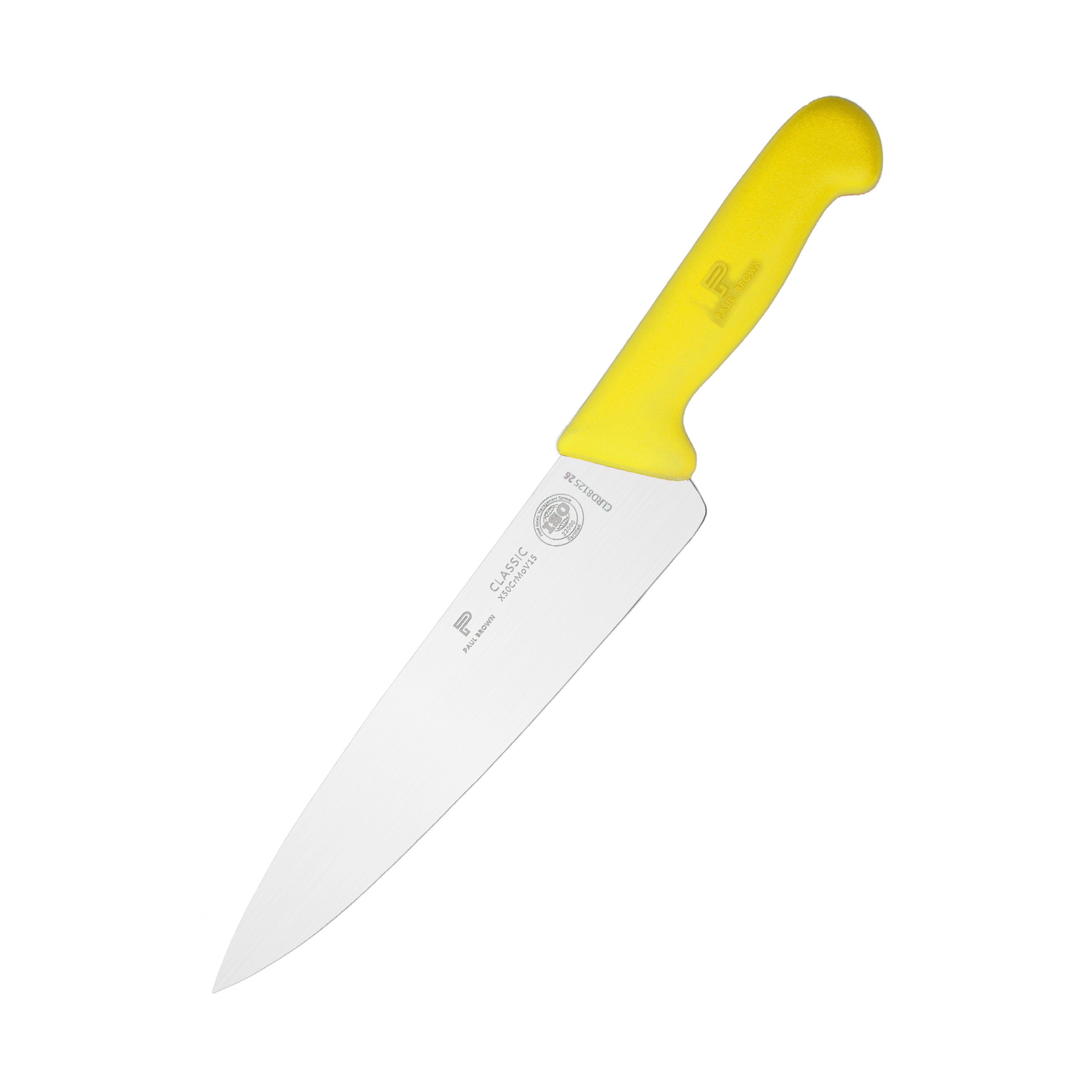 PAUL BROWN – YELLOW CLASSIC 10 INCH CHEF KNIFE