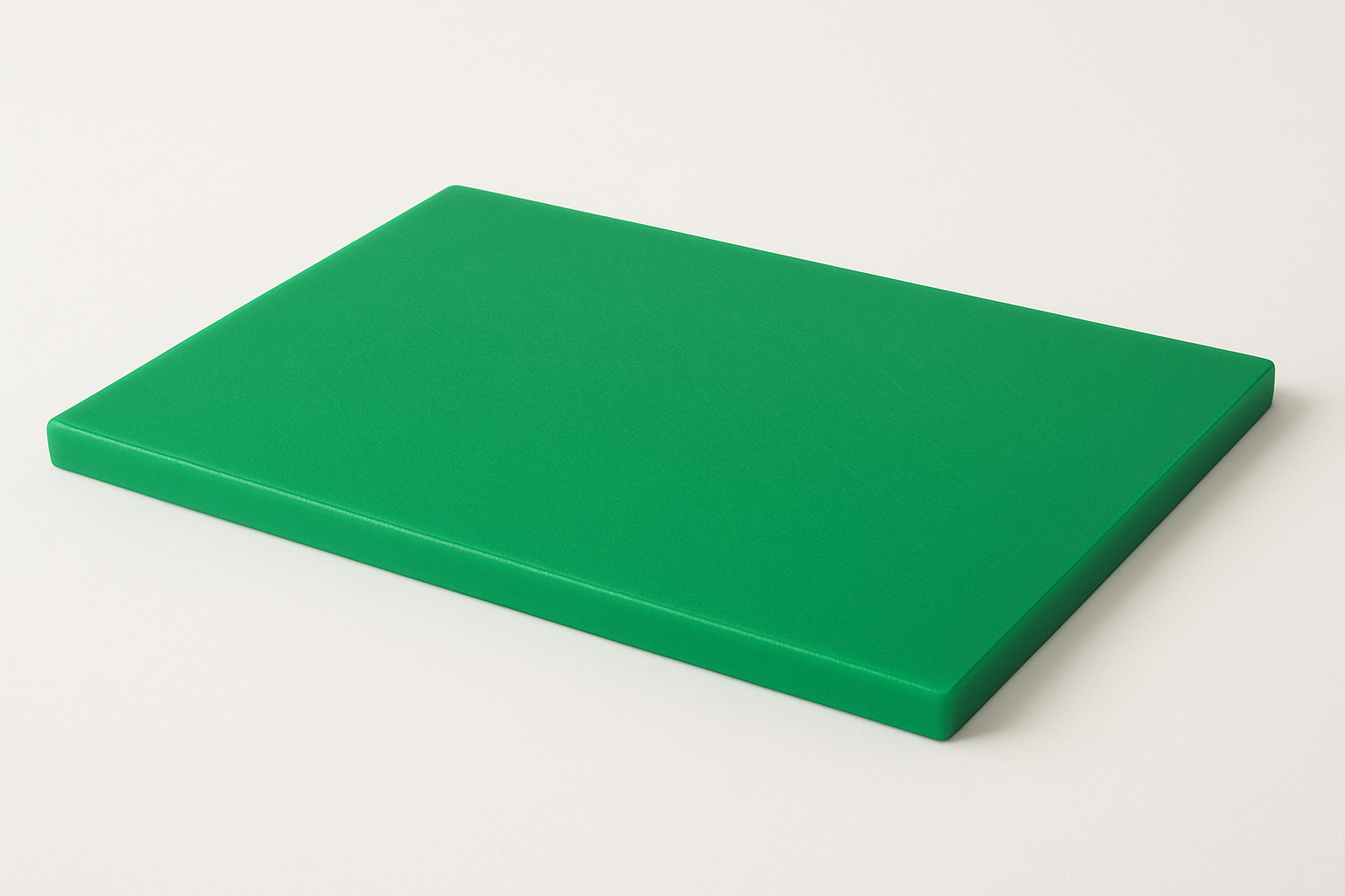 GREEN POLYETHYLENE CHOPPING BOARD - 50 x 53.5 x 2 cm
