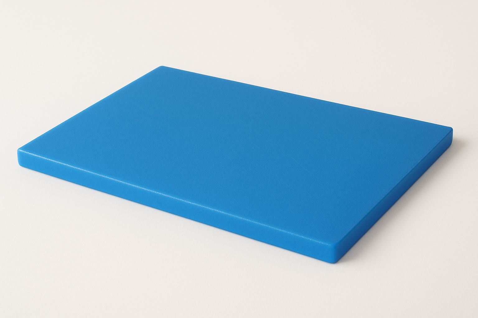 BLUE POLYETHYLENE CHOPPING BOARD - 50 x 53.5 x 2 cm