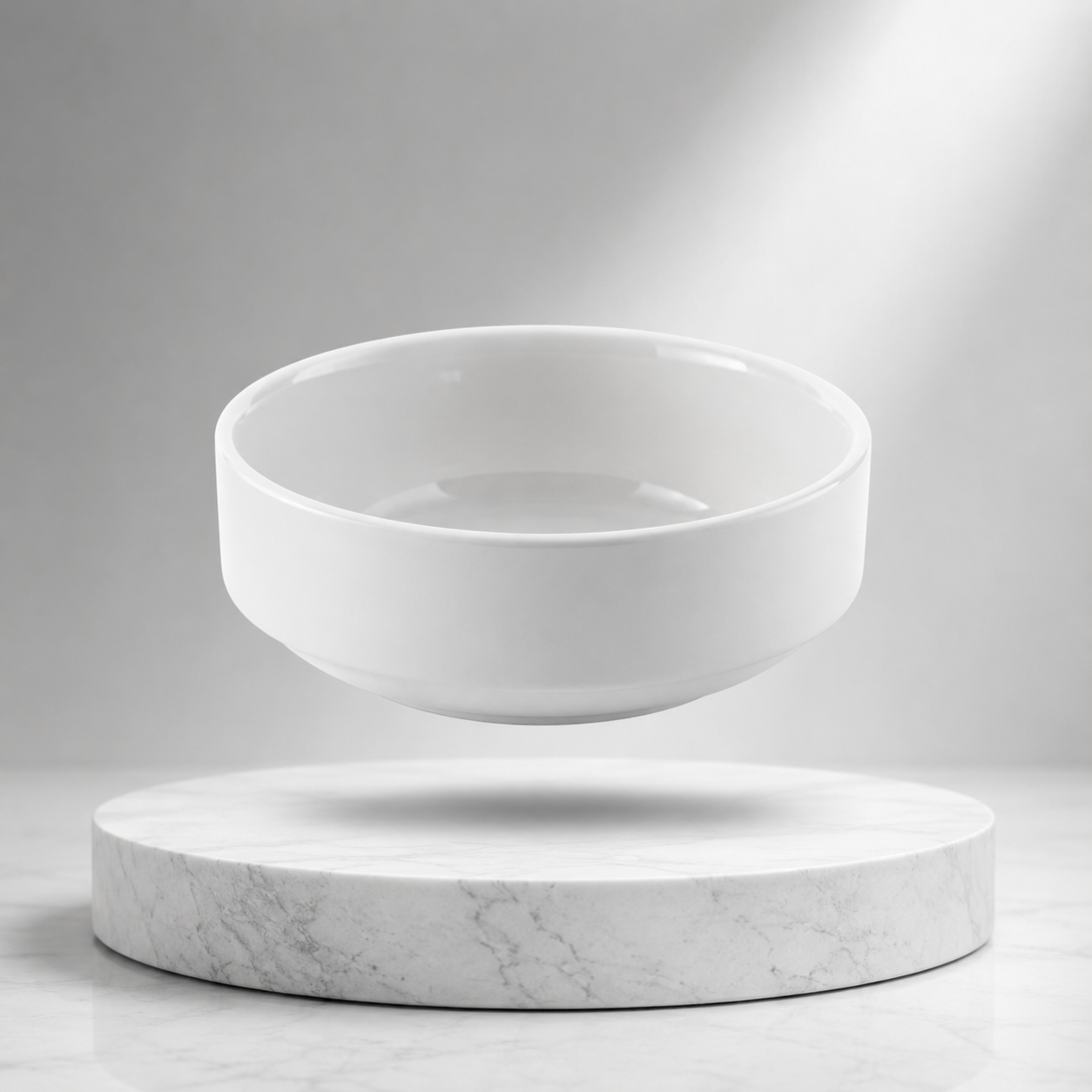 Steed Plain White Ceramic Soup Bowl Without Handle, 4.25 Inch (10.80 cm)