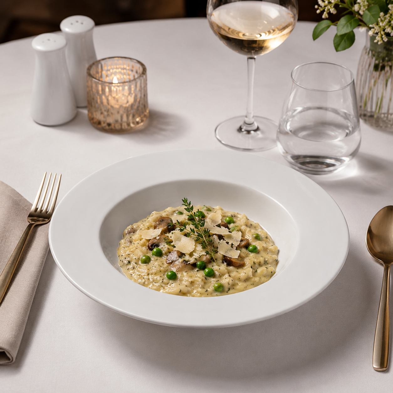 Steed - Plain White Ceramic Round Deep Plate