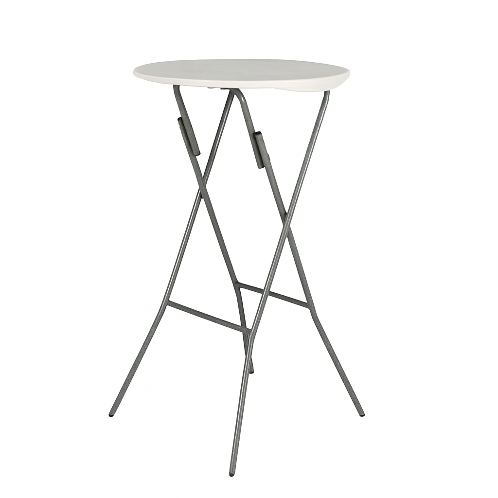 FABHS – ROUND FOLDING COCKTAIL TABLE Ø60×110 CM,STEEL FRAME, GRANITE GREY