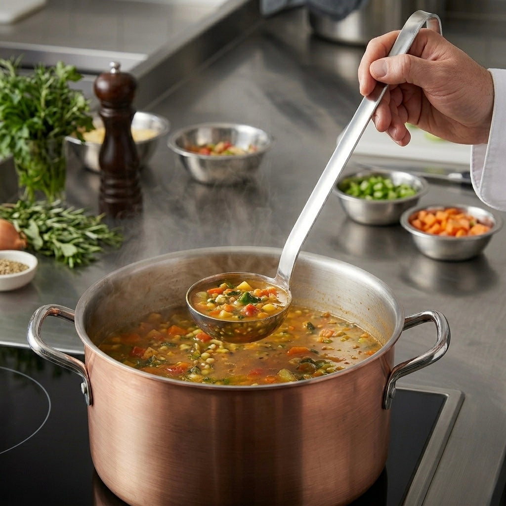 FABHS - PROFESSIONAL STAINLESS STEEL LADLE SERVING UTENSIL