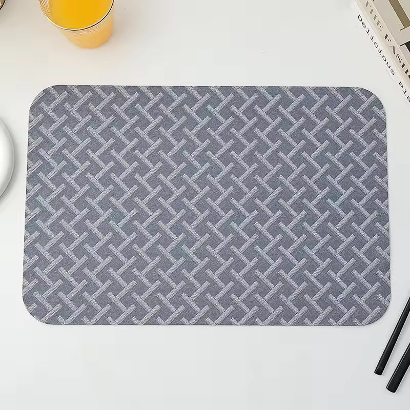 Designed High-End Western Style Fabric Placemat, Waterproof & Heat Resistant, 30x45cm