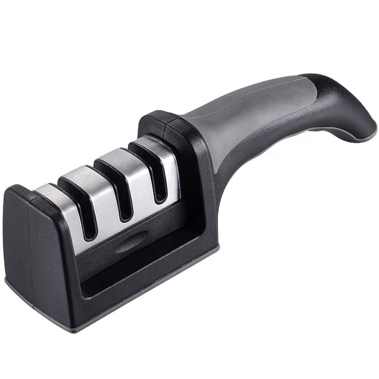 3-Stage Manual Knife Sharpener, Professional Kitchen Sharpening Tool