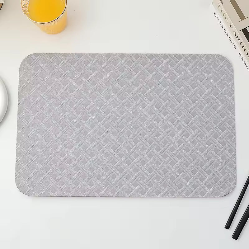 Designed High-End Western Style Fabric Placemat, Waterproof & Heat Resistant, 30x45cm