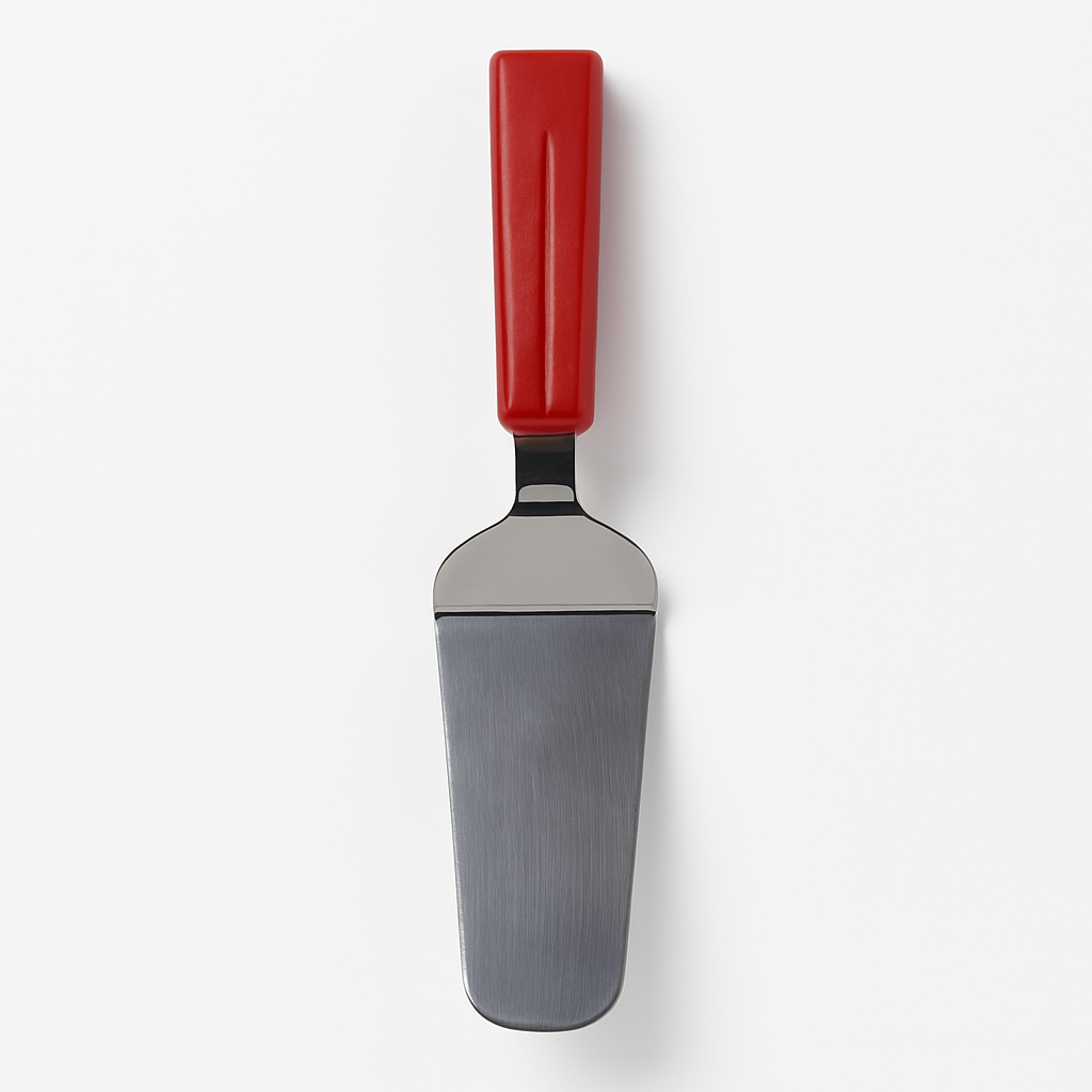 FABHS – STAINLESS STEEL PIZZA SERVER WITH RED HANDLE