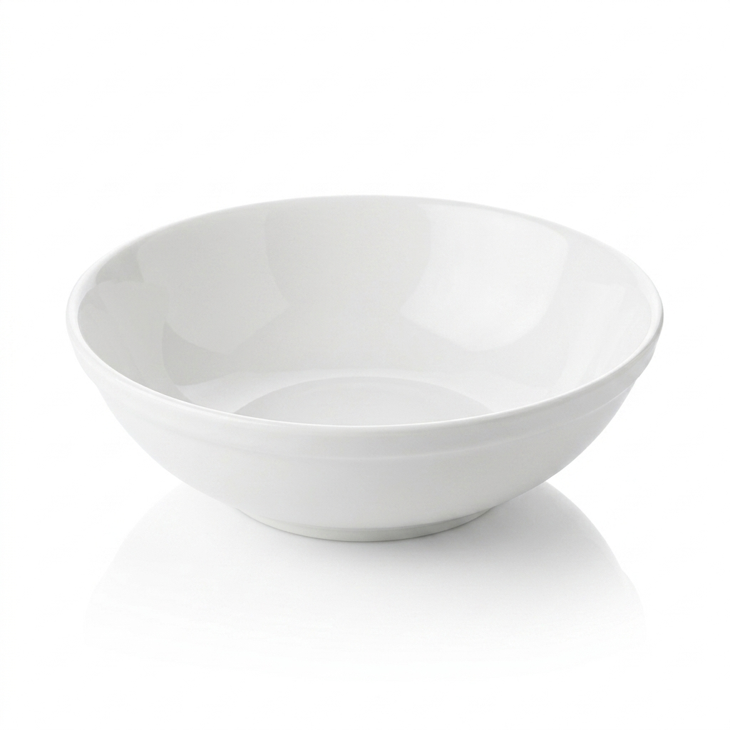 Steed Netherland Plain White Ceramic Buffet Bowl, 12 inch (30.50 cm)