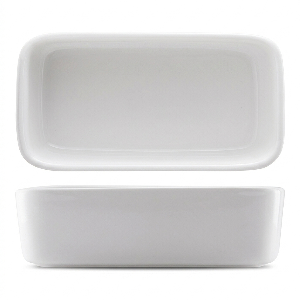 Steed Plain White Ceramic Sugar Sachet Holder, 4.25 Inch (10.80 cm)