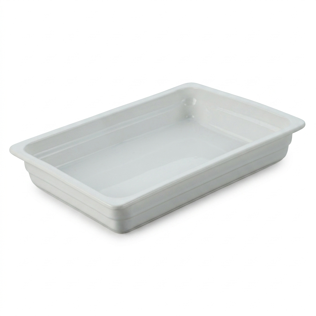 Steed Plain White Porcelain Insert, 1/1 10 cm