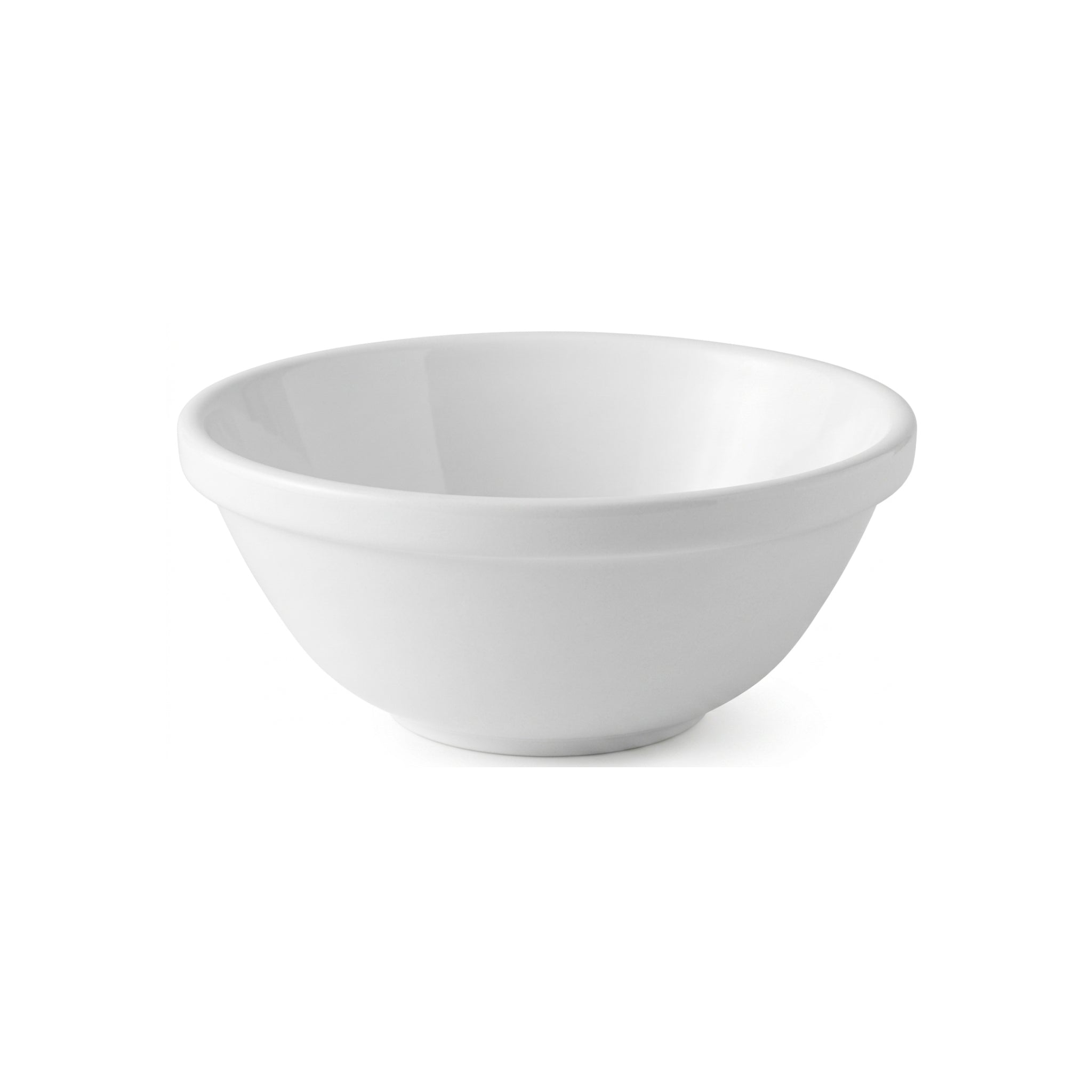 Steed Plain White Ceramic Deep Bowl, 6.50 Inch (16.51 cm)
