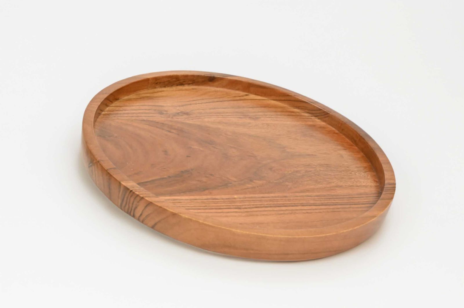 Earthy Round Serving Tray Elemento, Acacia Wood Premium Hospitality Platter, 30x30cm