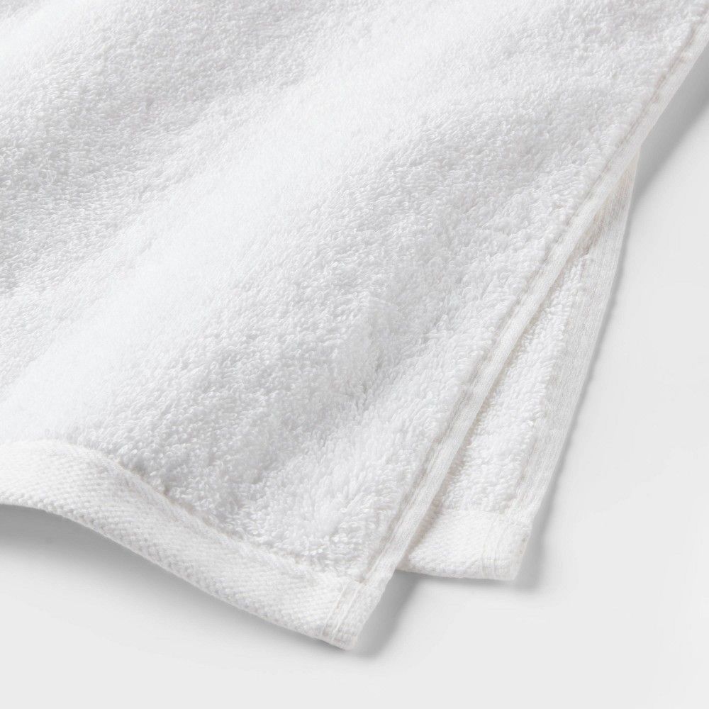 WHITE ORCHID – 400 GSM WHITE FACE TOWEL 30×30 CM, 100% COTTON
