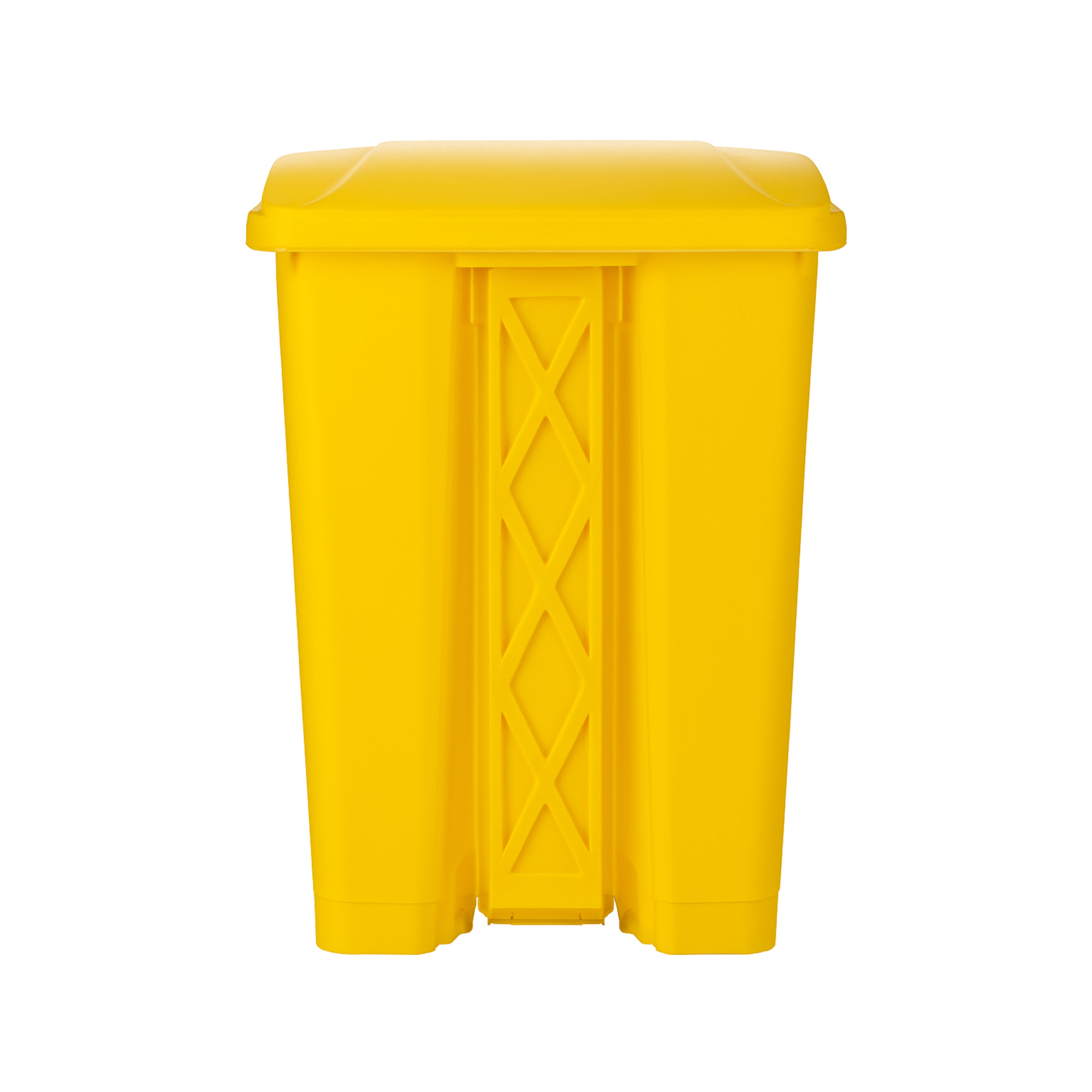 YELLOW 45 LITER GARBAGE BIN WITH PEDAL