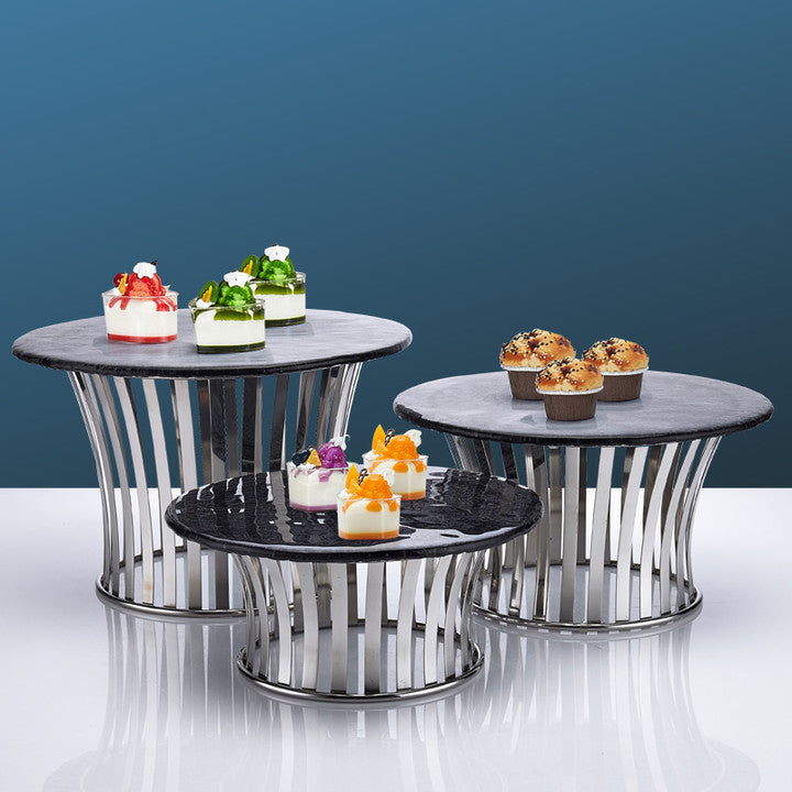 Modern Stainless Steel Buffet Riser