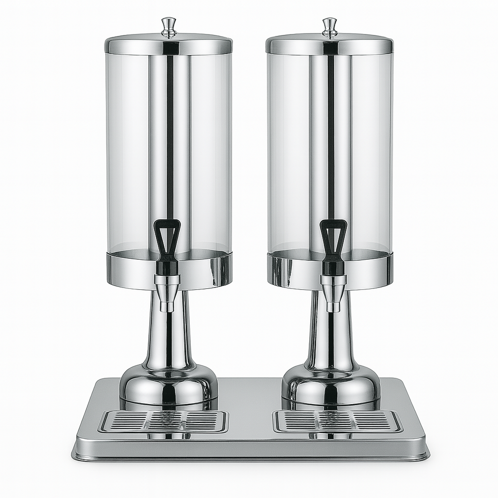 DOUBLE CLASSIC JUICE DISPENSER 306 Stainless Steel 2 X 3 LTR