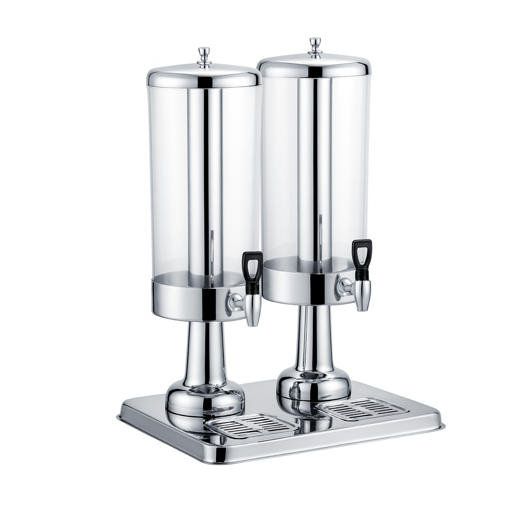 DOUBLE CLASSIC JUICE DISPENSER 304 Stainless Steel 2 X 6 LTR