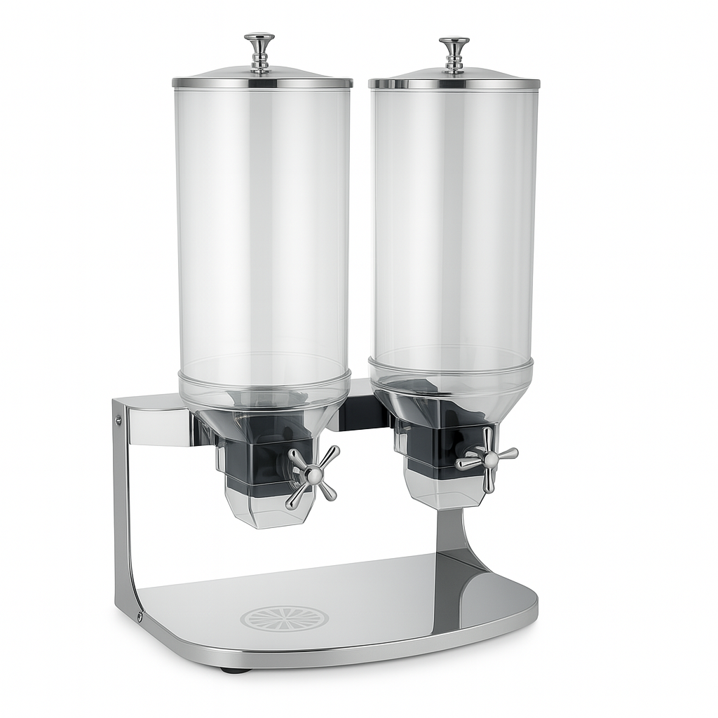 DOUBLE CEREAL DISPENSER 304 Stainless Steel 2 x 8 LTR