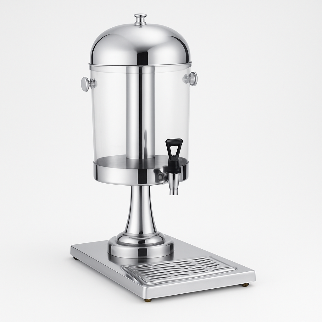 SINGLE BASIC JUICE DISPENSER  Stainless Steel 8 LTR
