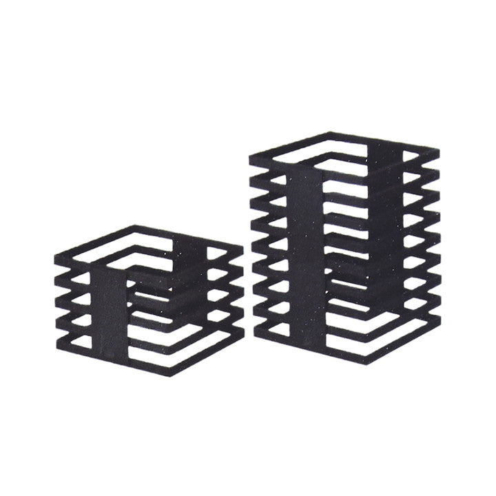 Square buffet stand   Material : black mat