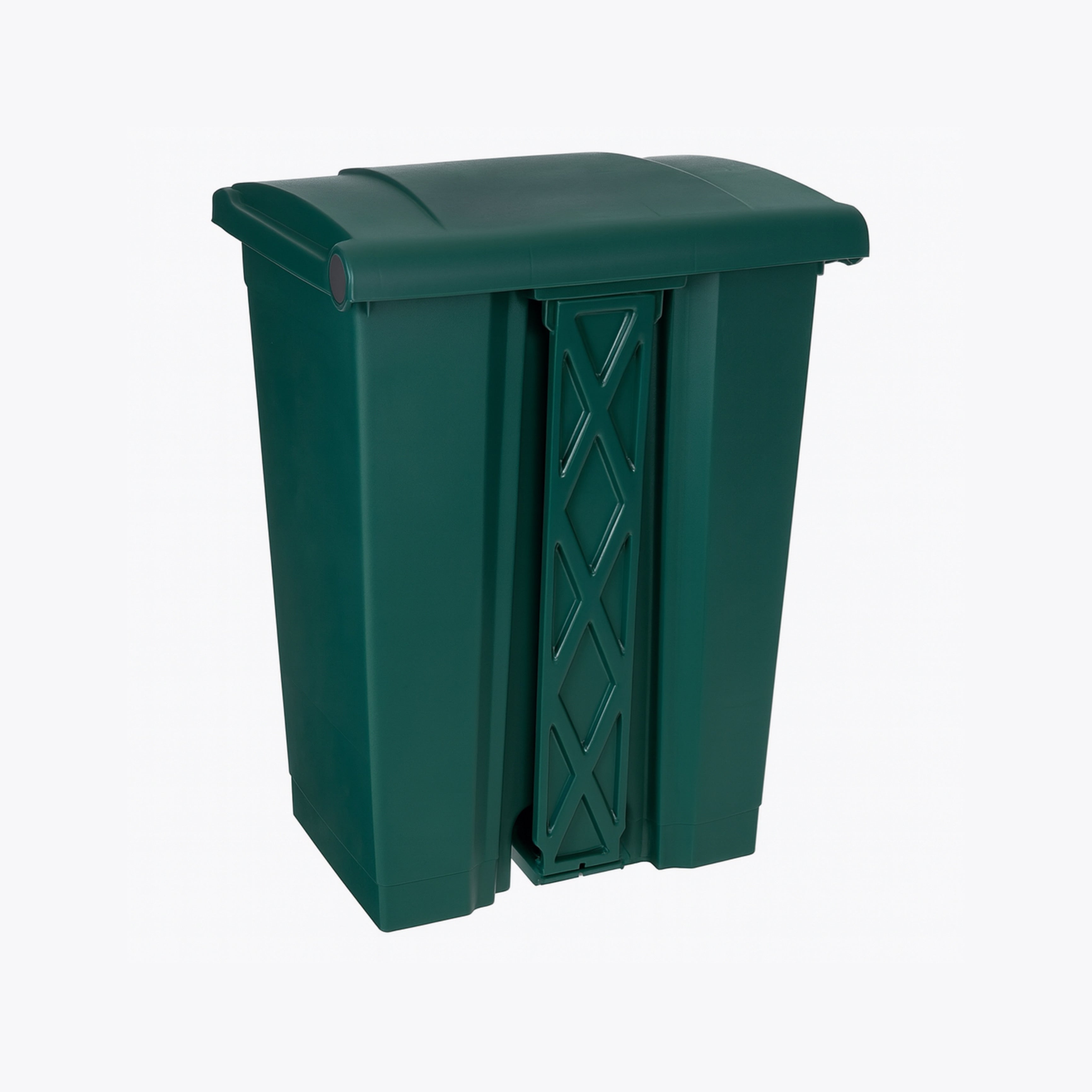 GREEN 45 LITER GARBAGE BIN WITH PEDAL