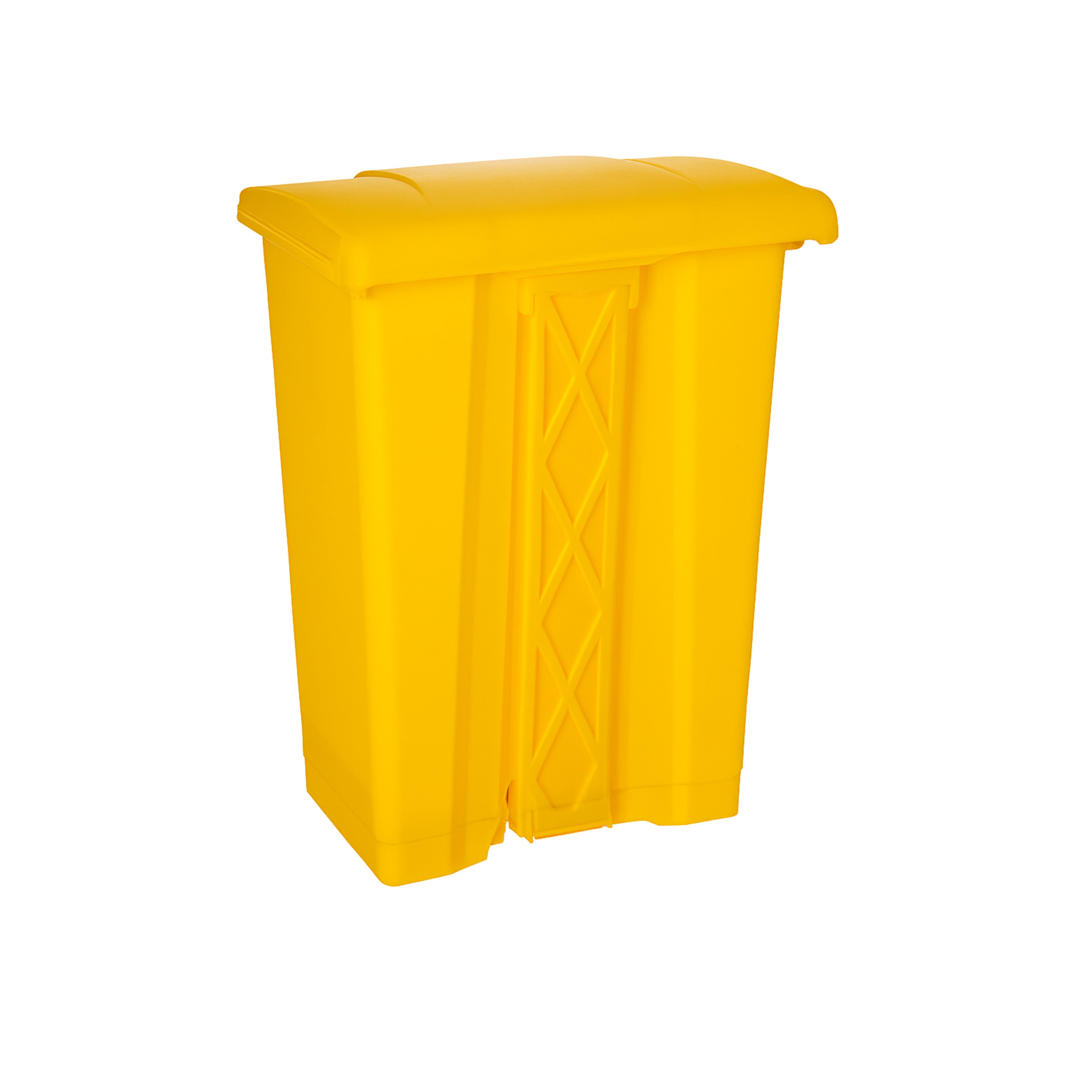 YELLOW 45 LITER GARBAGE BIN WITH PEDAL