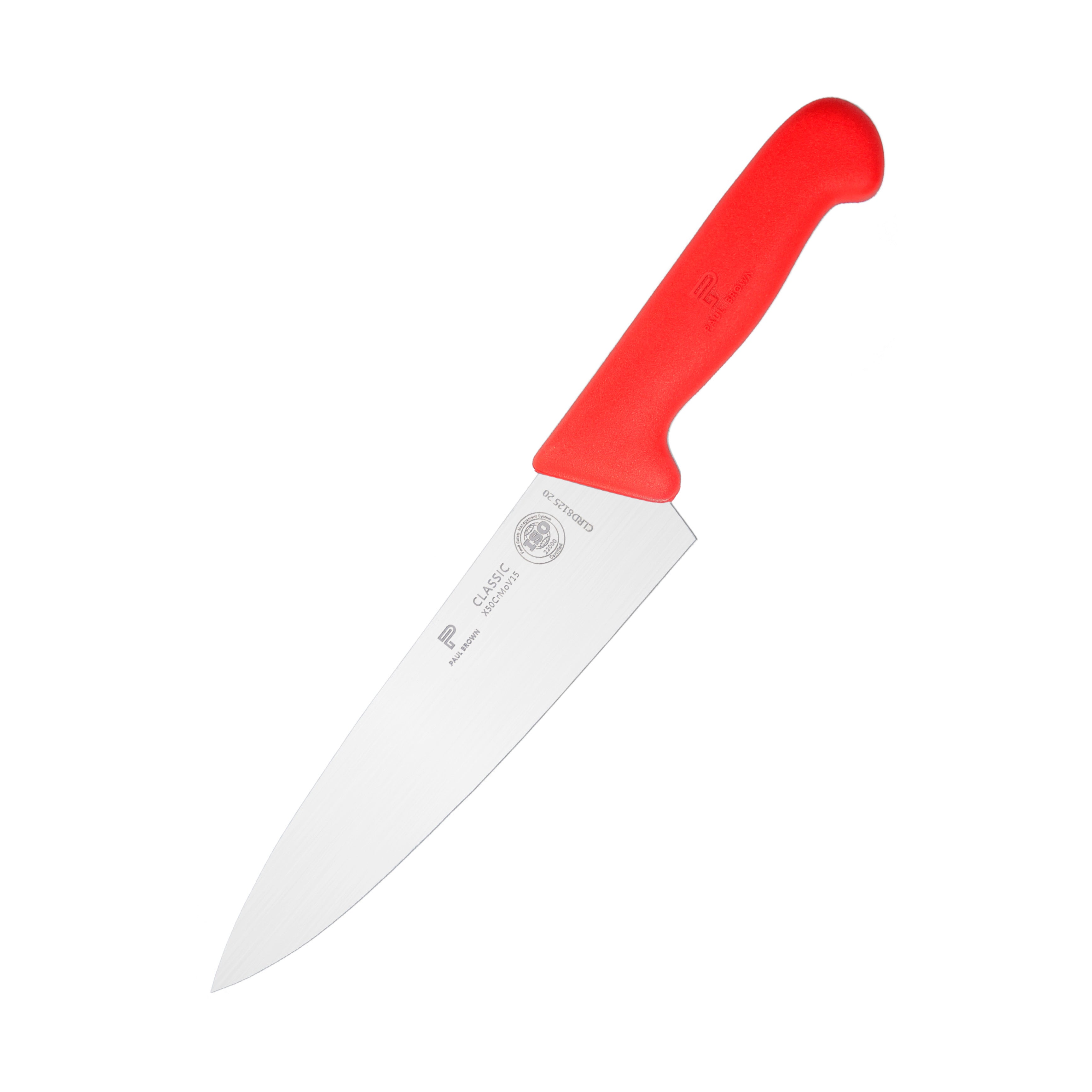 PAUL BROWN – RED CLASSIC 8 INCH CHEF KNIFE