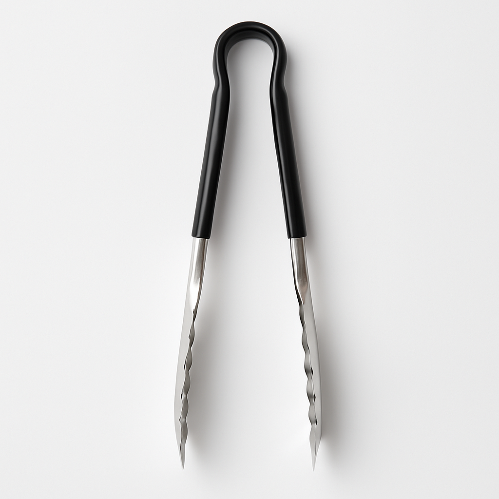 FABHS – 24 CM STAINLESS STEEL TONG BLACK HANDLE