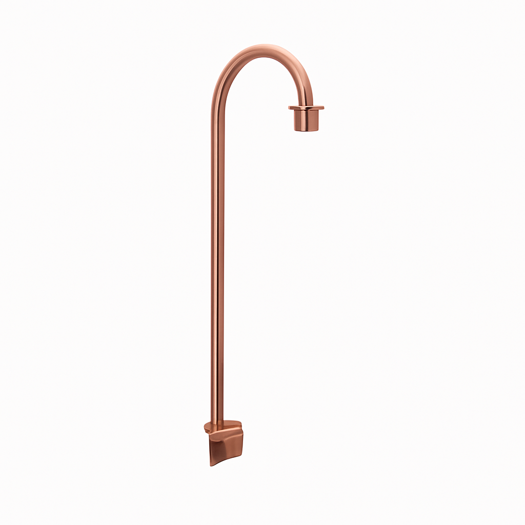 GRAND ROSE GOLD BUFFET HEAT LAMP WITH ROUND BASE