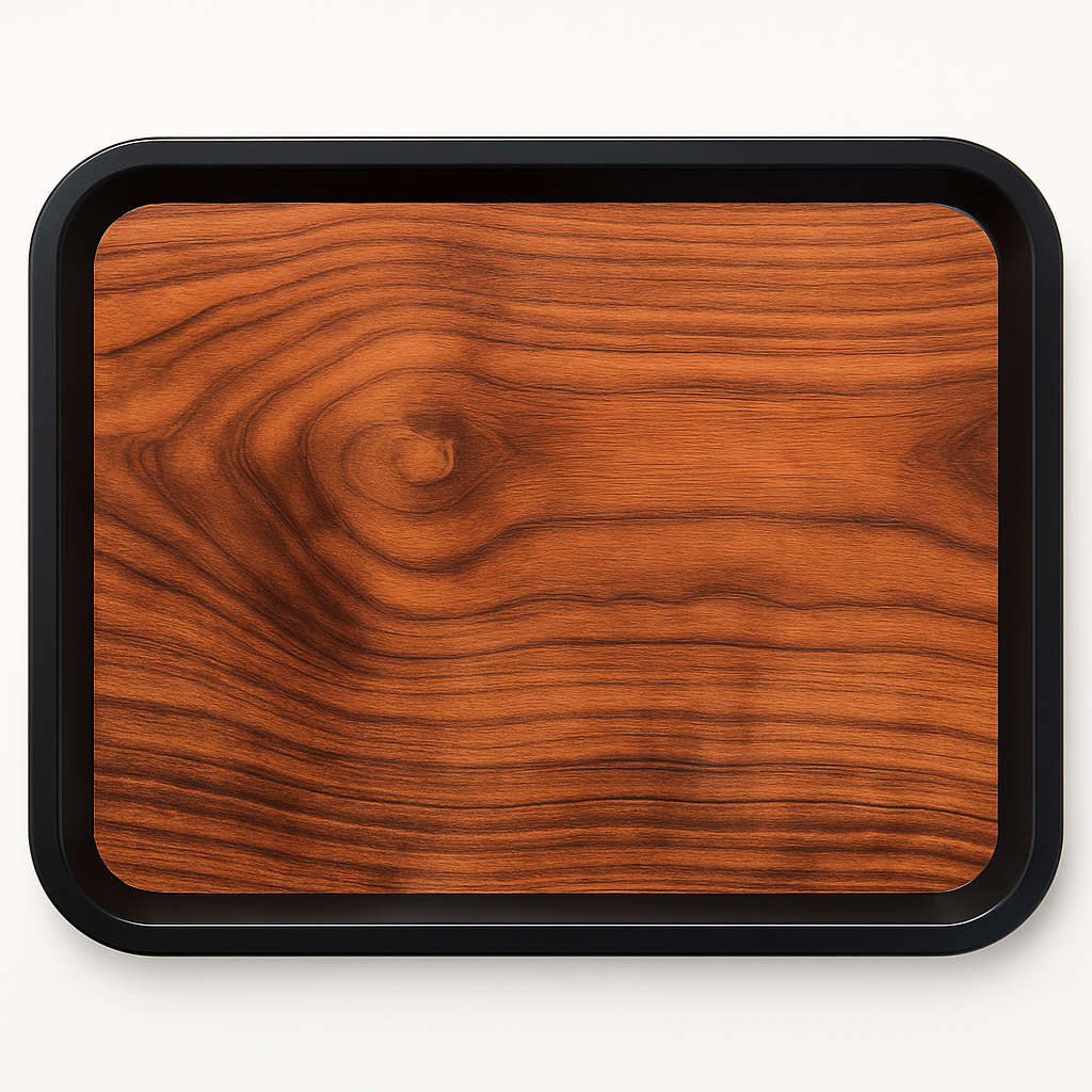 FABHS – RECTANGULAR WOOD GRAIN NON-SLIP TRAY 41.5×30.5×2 CM