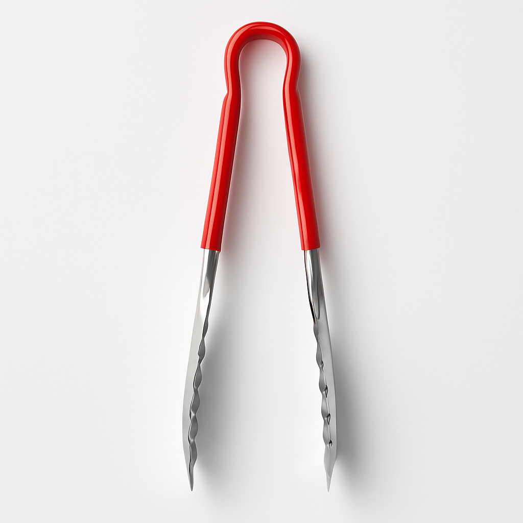 FABHS – 24 CM STAINLESS STEEL TONG RED HANDLE