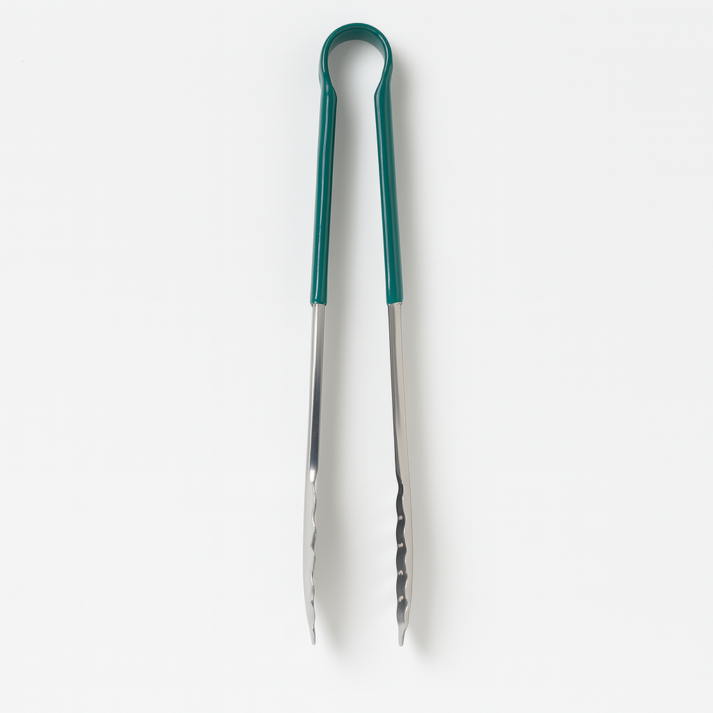 FABHS – 30 CM STAINLESS STEEL TONG GREEN HANDLE