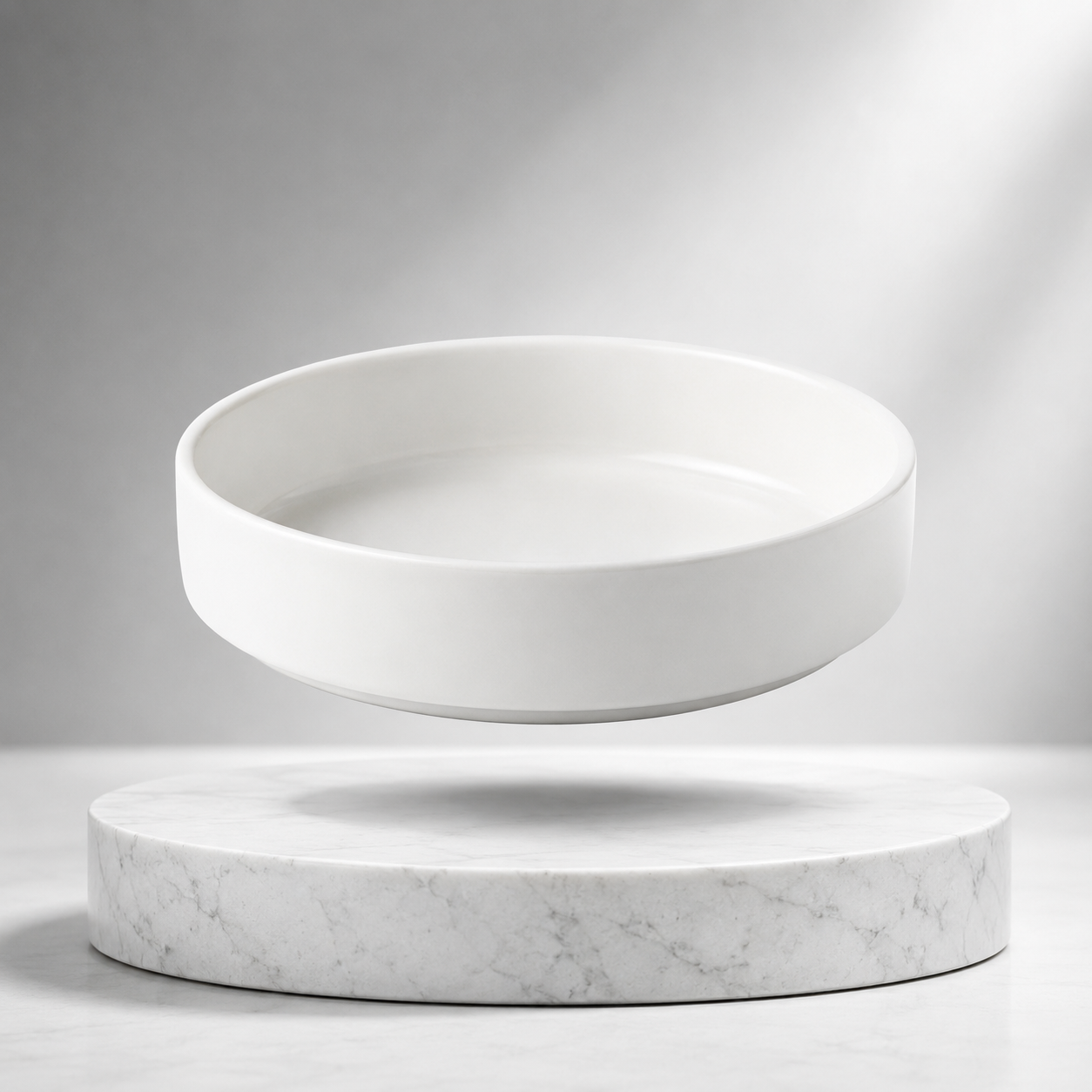 Steed Netherland Plain White Ceramic Buffet Round Deep Bowl