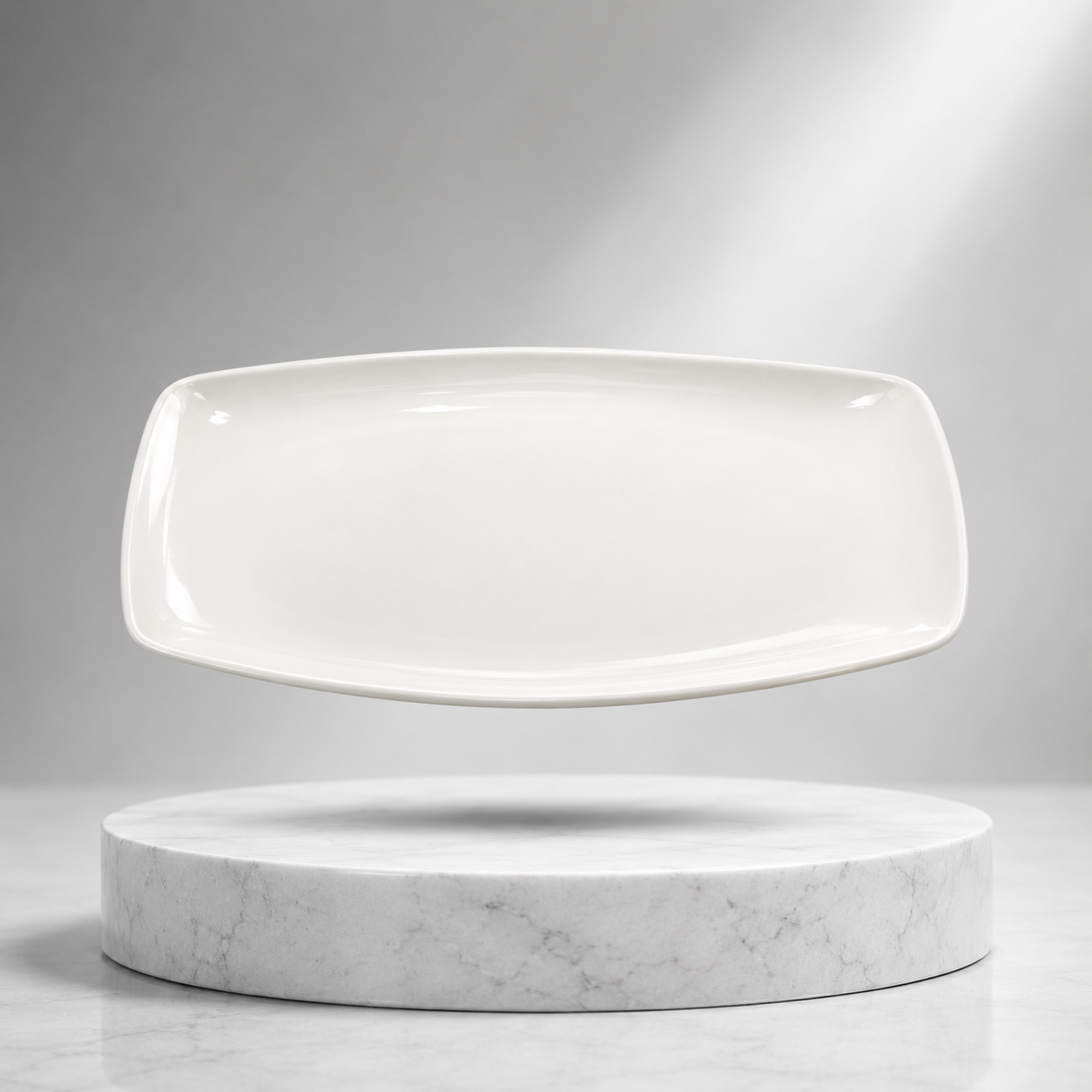 Steed Netherland Plain White Ceramic Buffet Platter