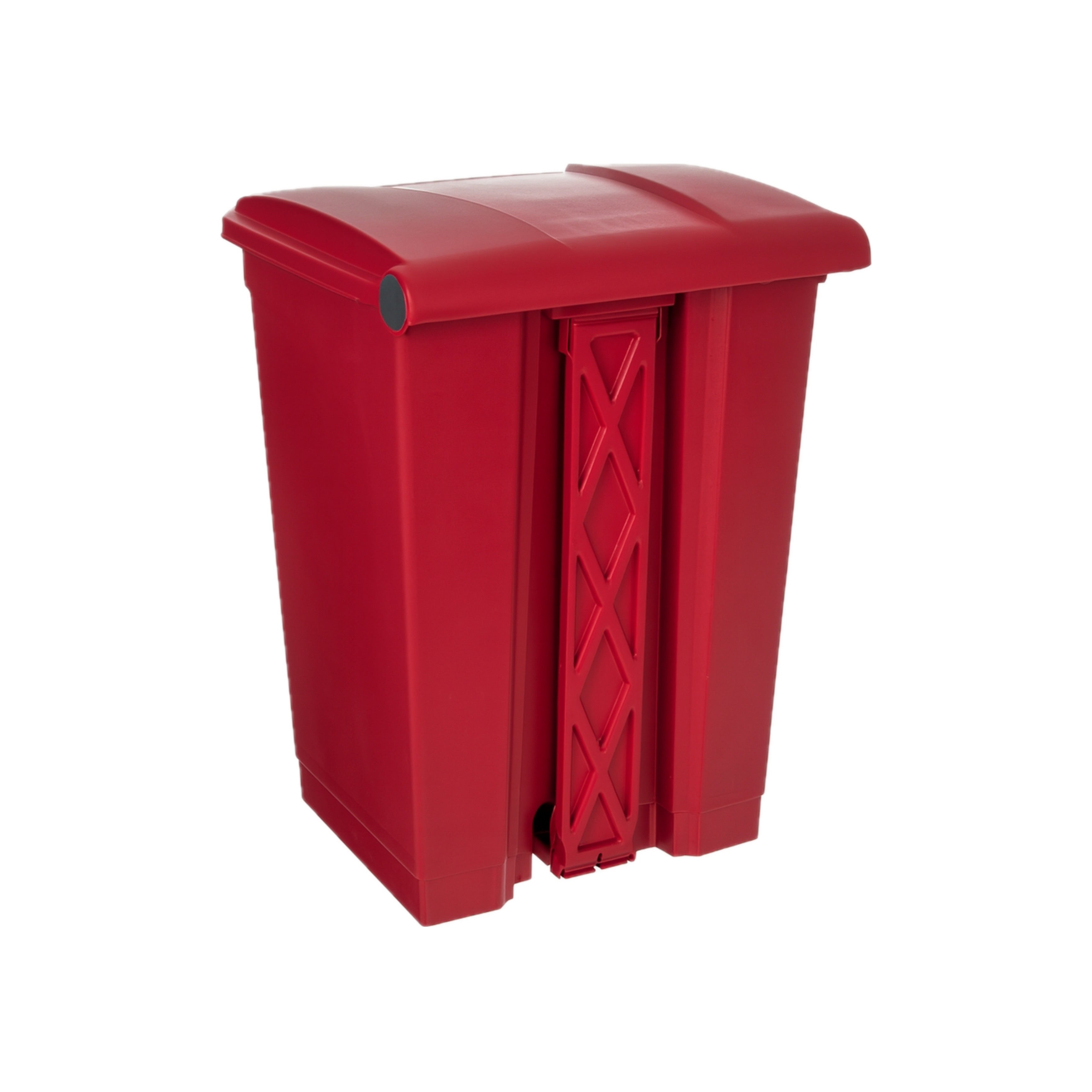 RED 45 LITER GARBAGE BIN WITH PEDAL
