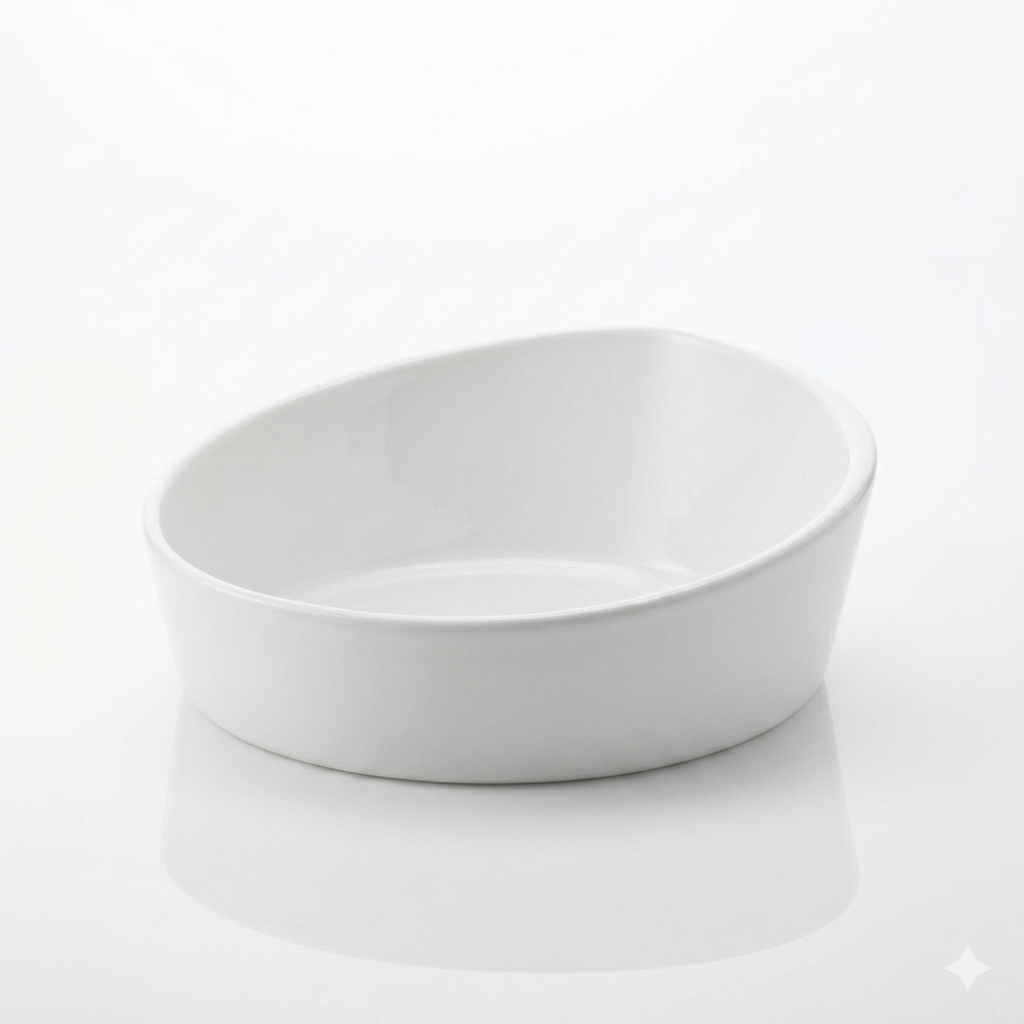 Steed Netherland Plain White Ceramic Buffet Serving Bowl