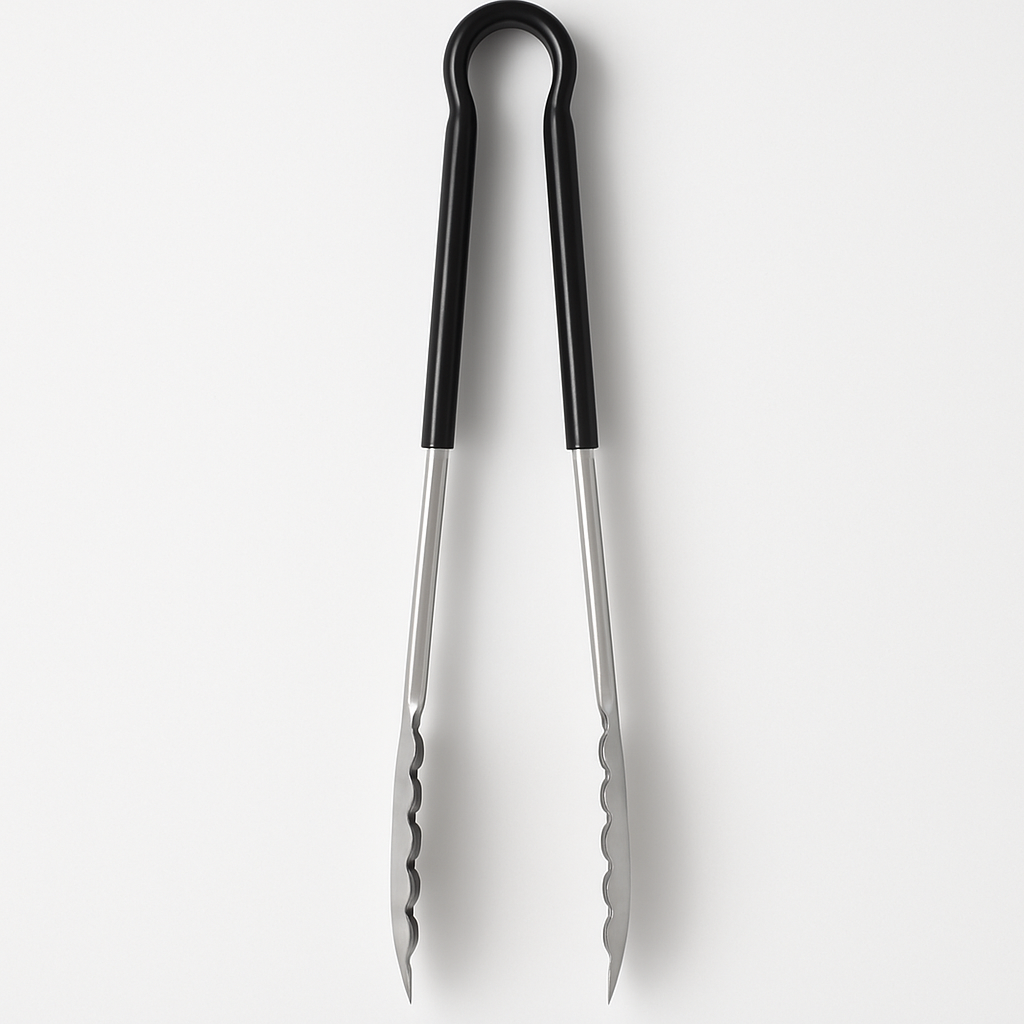 FABHS – 30 CM STAINLESS STEEL TONG BLACK HANDLE