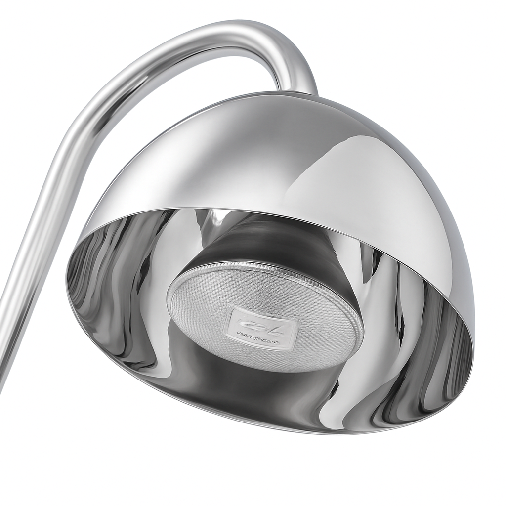 "GRAND  BUFFET HEAT LAMP - STAINLESS STEEL FOOD WARMER WITH RECTANGULAR BASE  "