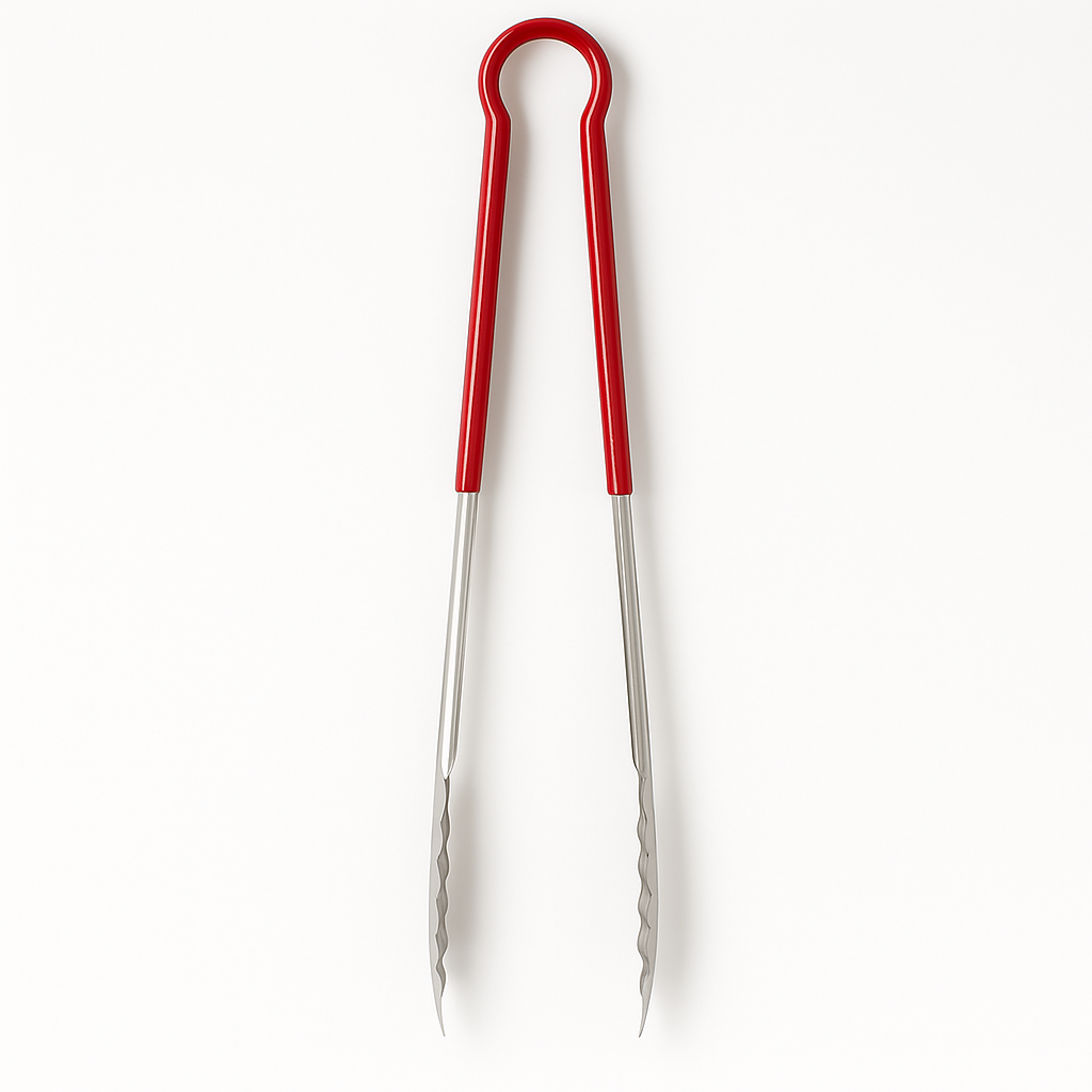 FABHS – 41 CM STAINLESS STEEL TONG RED HANDLE