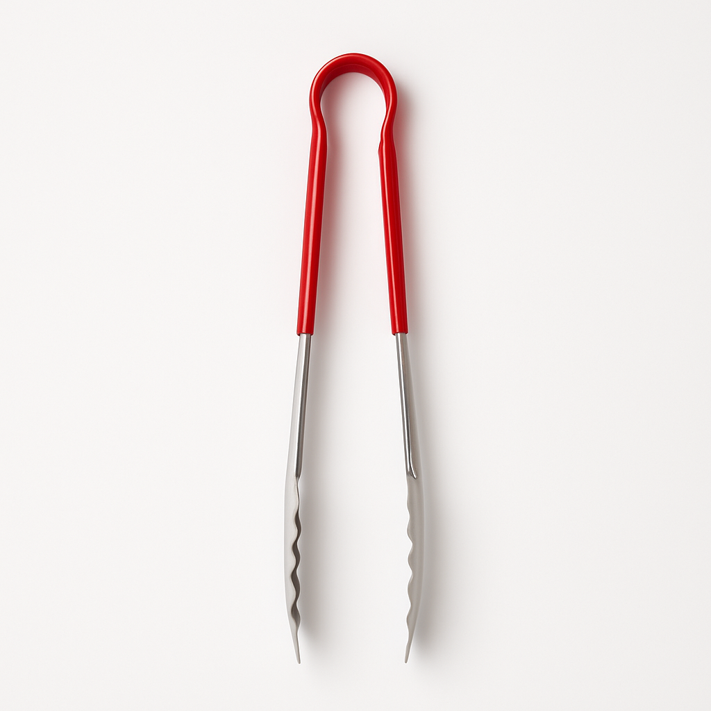 FABHS – 30 CM STAINLESS STEEL TONG RED HANDLE