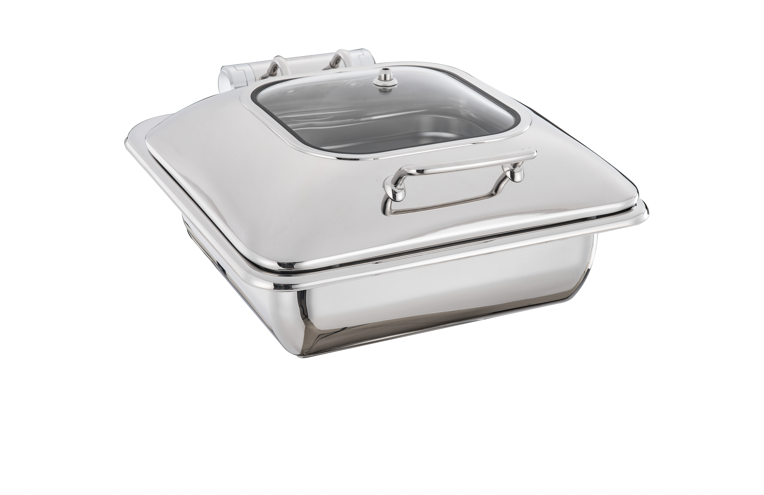 SQUARE CHAFFING DISH GN2/3 304 STAINLESS STEEL