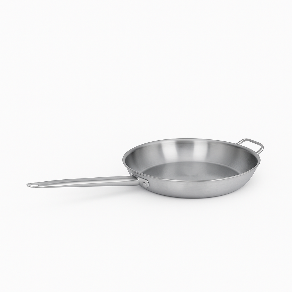 PENTOLA & PADELLA - STAINLESS STEEL FRYPAN WITH HELPER HANDLE 36 CM (6.1 L)