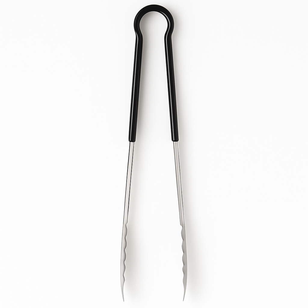 FABHS – 41 CM STAINLESS STEEL TONG BLACK HANDLE