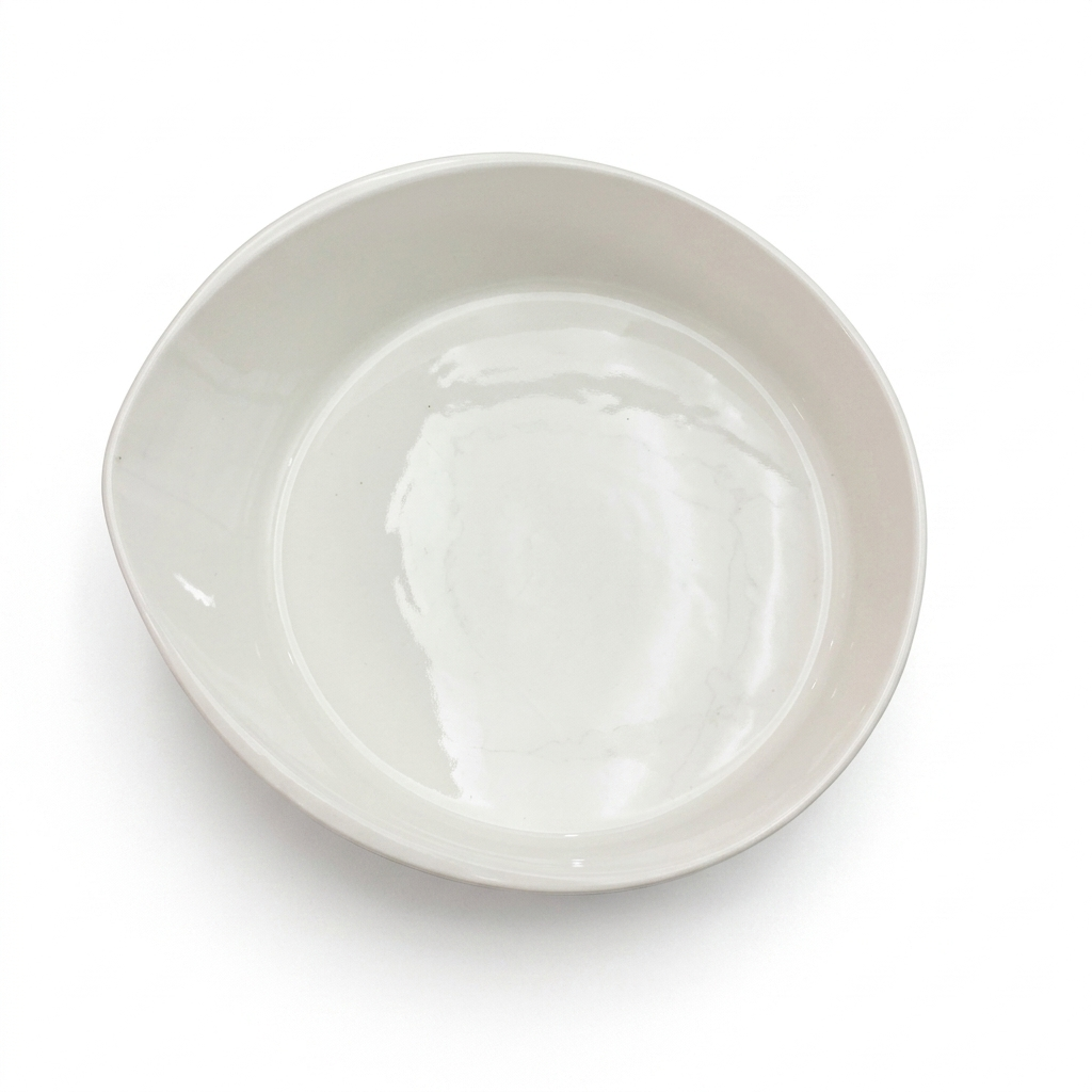 Steed Netherland Plain White Ceramic Buffet Serving Bowl