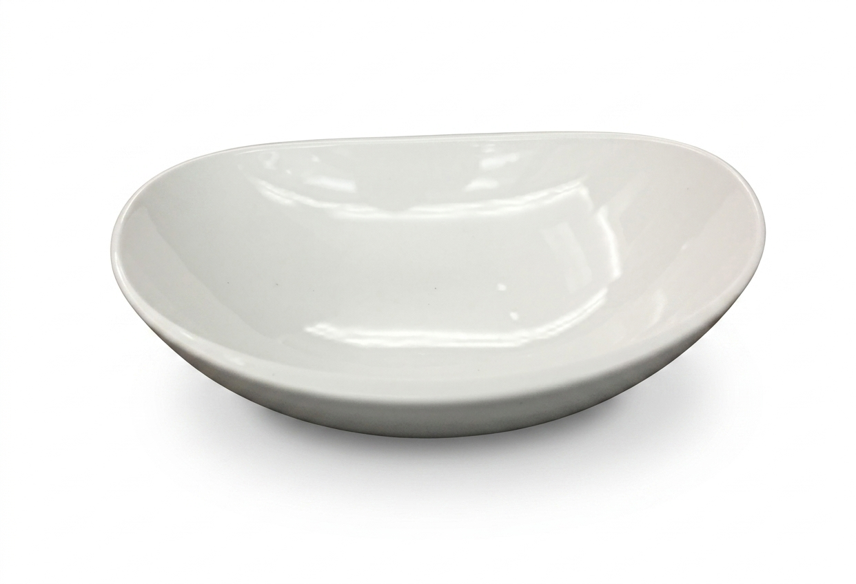 Steed Netherland Plain White Ceramic Buffet Deep Bowl