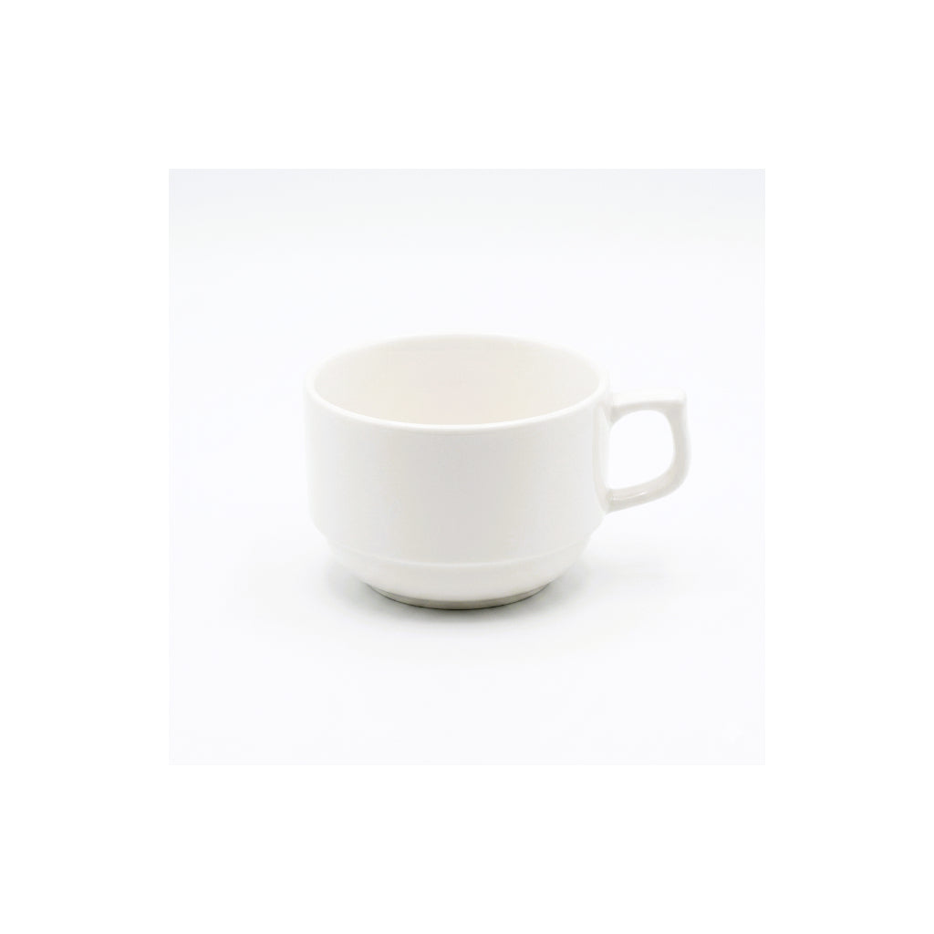 Steed Plain White Ceramic Espresso Cup, 100 ml