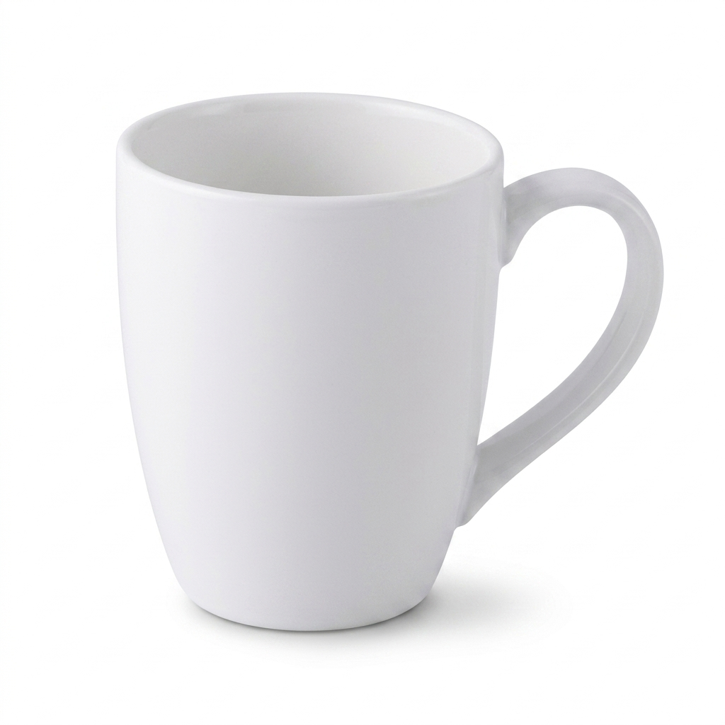Steed Small Mug, Ceramic, Plain White